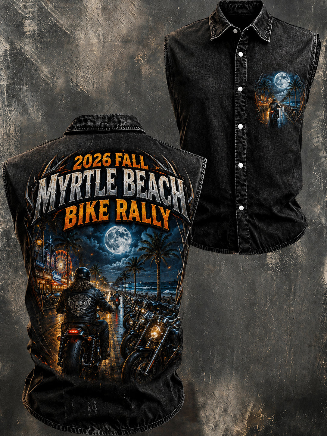 Herren-Druckweste zum Myrtle Beach Bike Rallye
