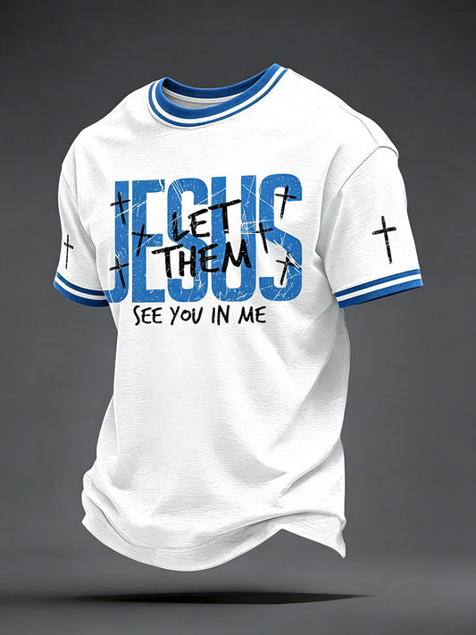 Männer Jesus Lassen Sie Sie sehen Sie in mir T-Shirt