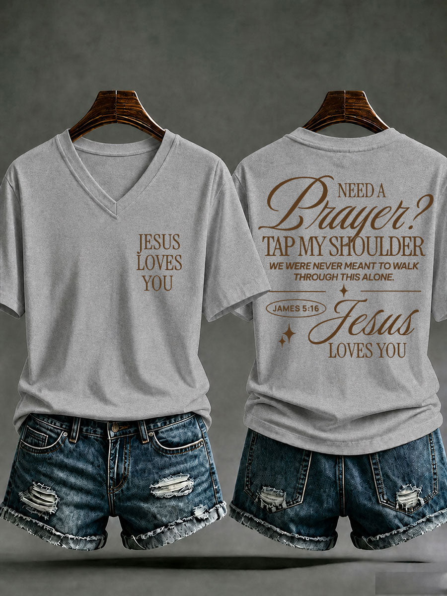 Frauen "Liebe wie Jesus" gedruckt Casual T-Shirt