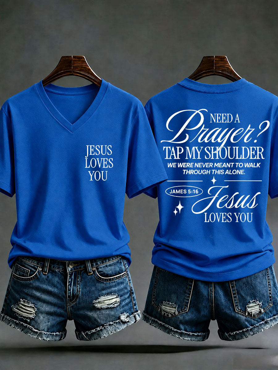 Frauen "Liebe wie Jesus" gedruckt Casual T-Shirt