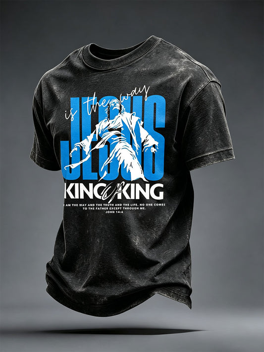Männer Jesus König des Königs T-Shirt