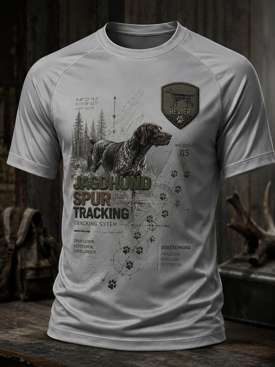 Herren-T-Shirt mit kurzen Ärmeln zur deutschen Jagdsaison