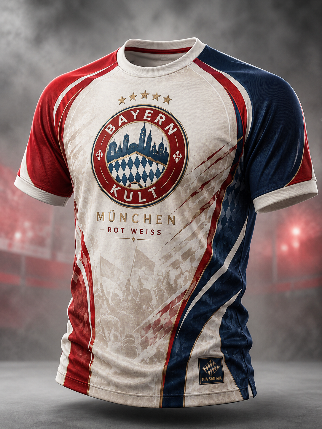 Herren-T-Shirt von Bayern München mit kurzen Ärmeln