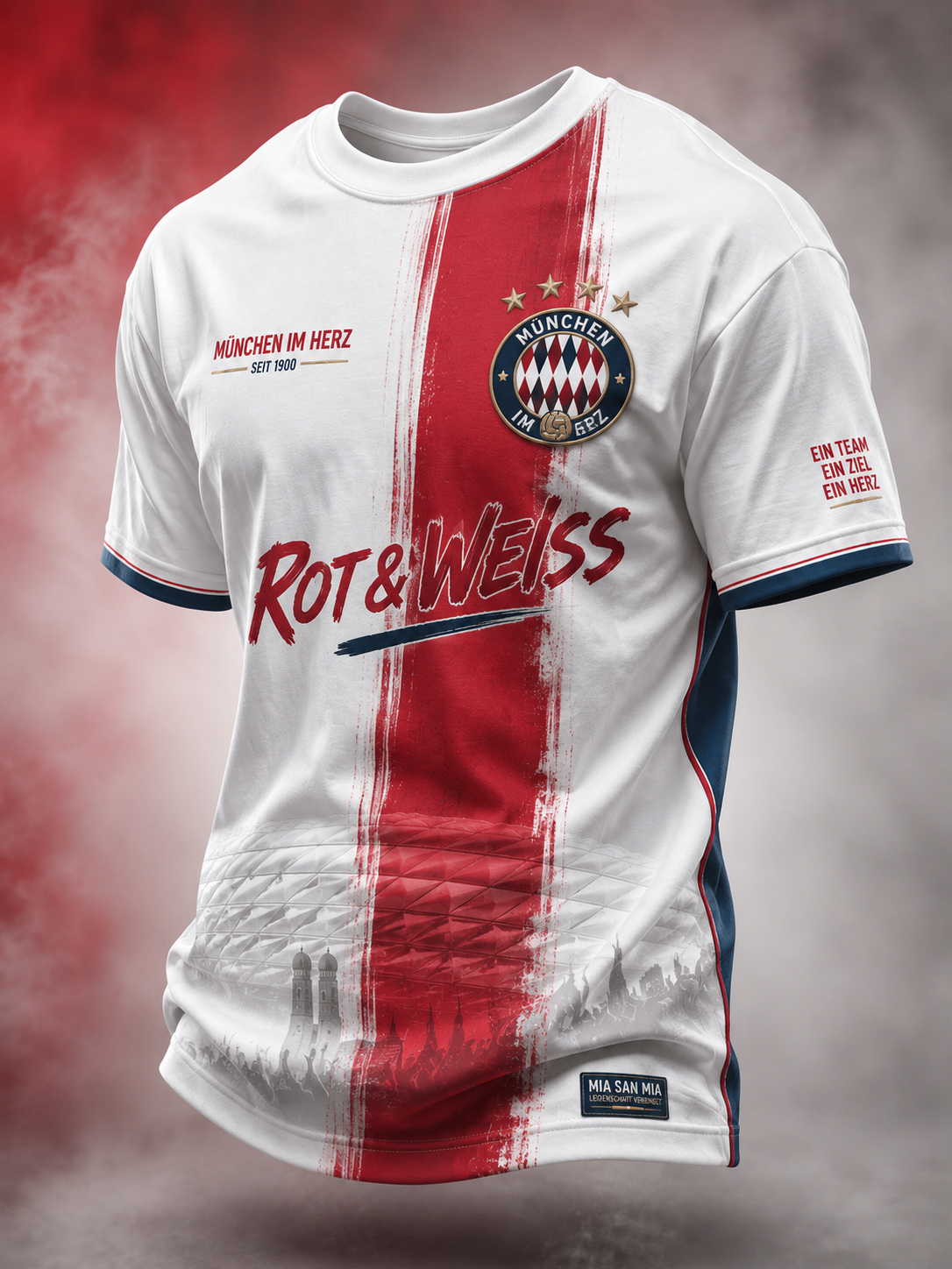 Herren-T-Shirt von Bayern München mit kurzen Ärmeln