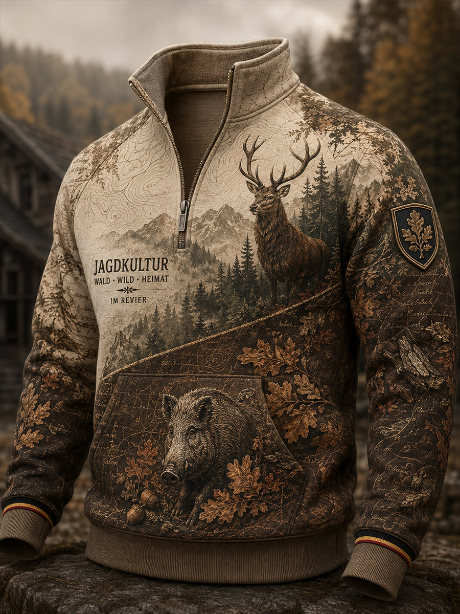 Herren-Hemd für die deutsche Jagdsaison, langärmlig