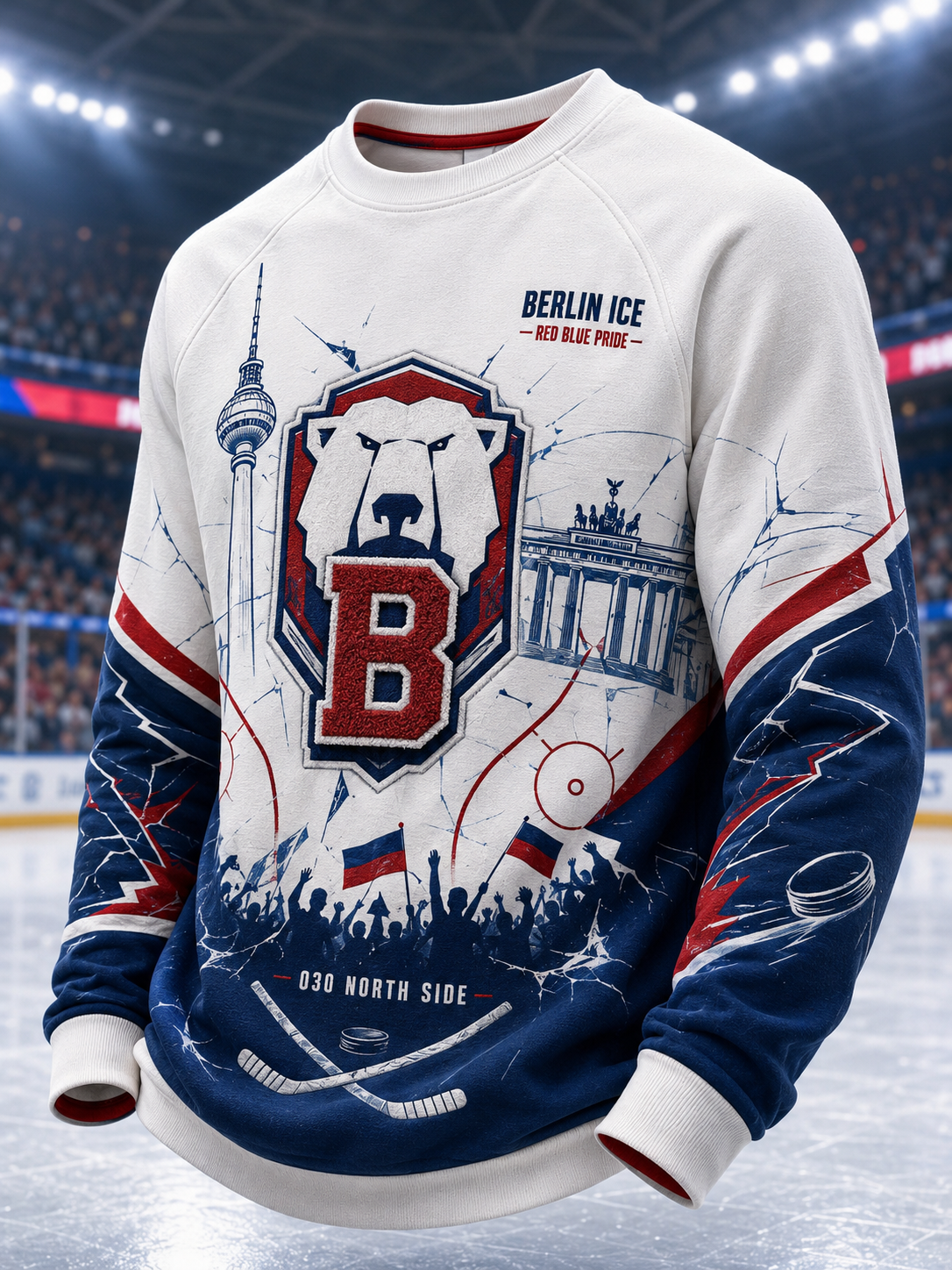Herren-Eisbären-Berlin-Langarm-T-Shirt