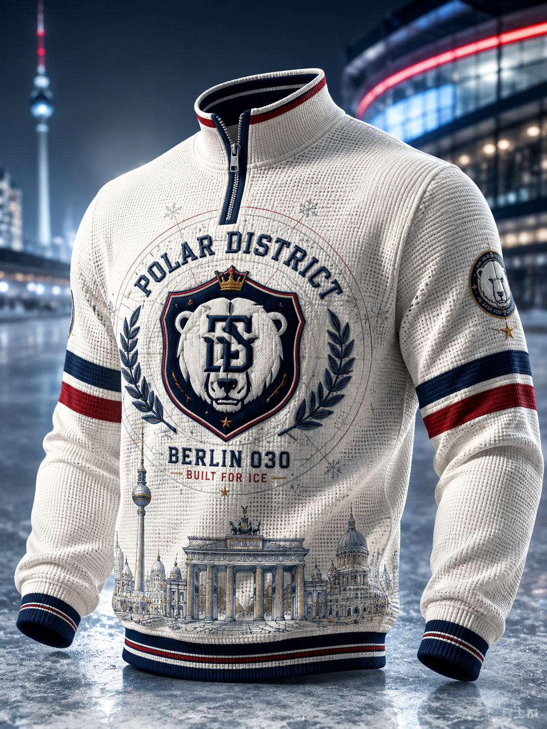 Herren-Eisbären-Berlin-Langarm-T-Shirt