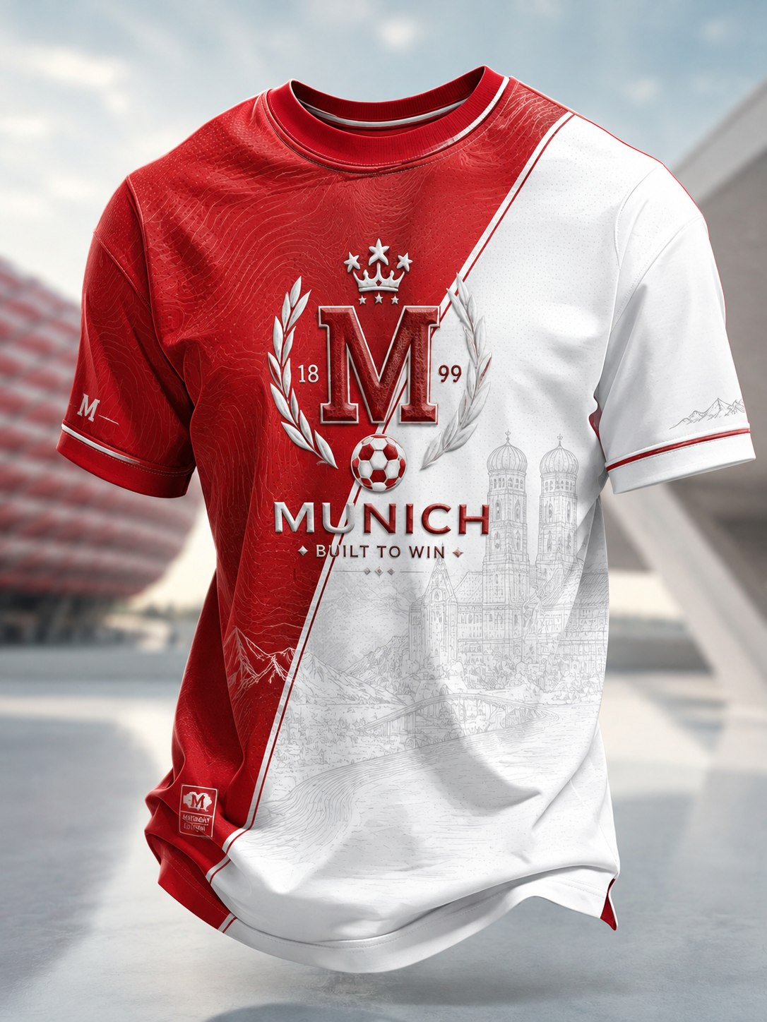Herren-T-Shirt von Bayern München mit kurzen Ärmeln