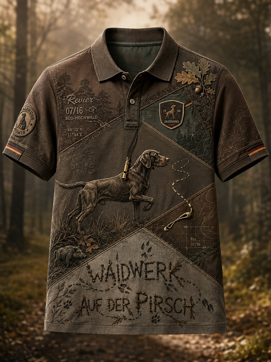 Herren-Hemd mit Kurzärmeln für die deutsche Jagdsaison