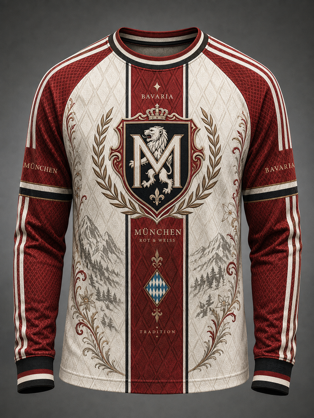 Herren-T-Shirt von Bayern München mit langen Ärmeln