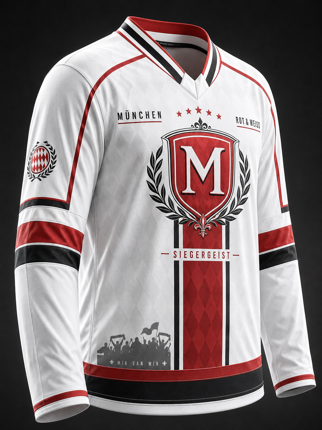 Herren-T-Shirt von Bayern München mit langen Ärmeln