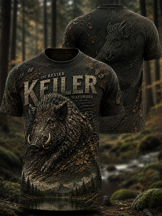 Herren-T-Shirt mit Kurzarm zur deutschen Jagdsaison