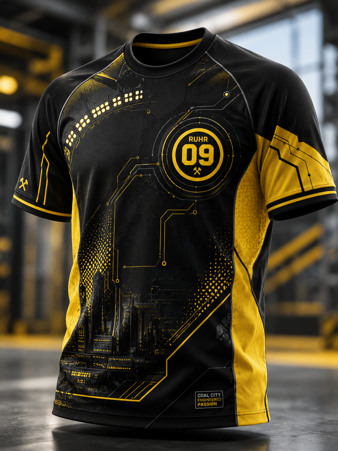 Herren-T-Shirt Dortmund mit kurzen Ärmeln