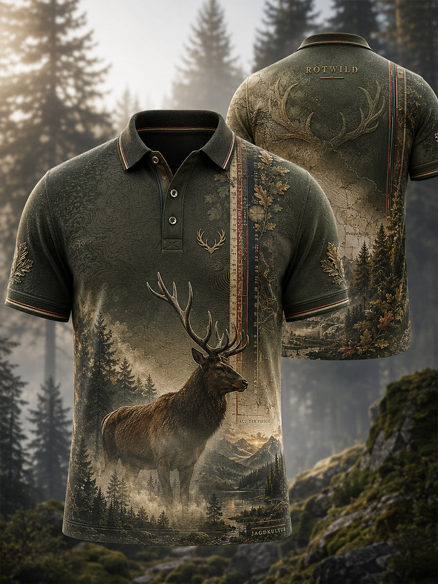 Herren-T-Shirt mit Kurzarm zur deutschen Jagdsaison