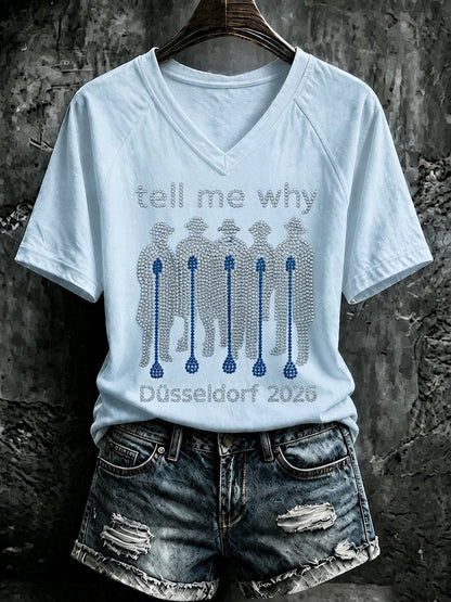Damen-T-Shirt im Retro-Stil der 90er-Jahre, inspiriert von Musik