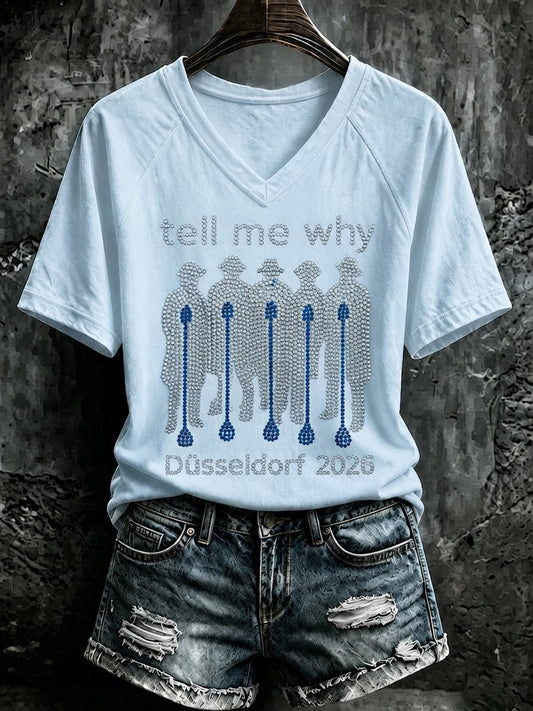 Damen-T-Shirt im Retro-Stil der 90er-Jahre, inspiriert von Musik