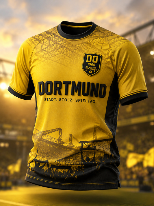 Herren-T-Shirt Dortmund mit kurzen Ärmeln