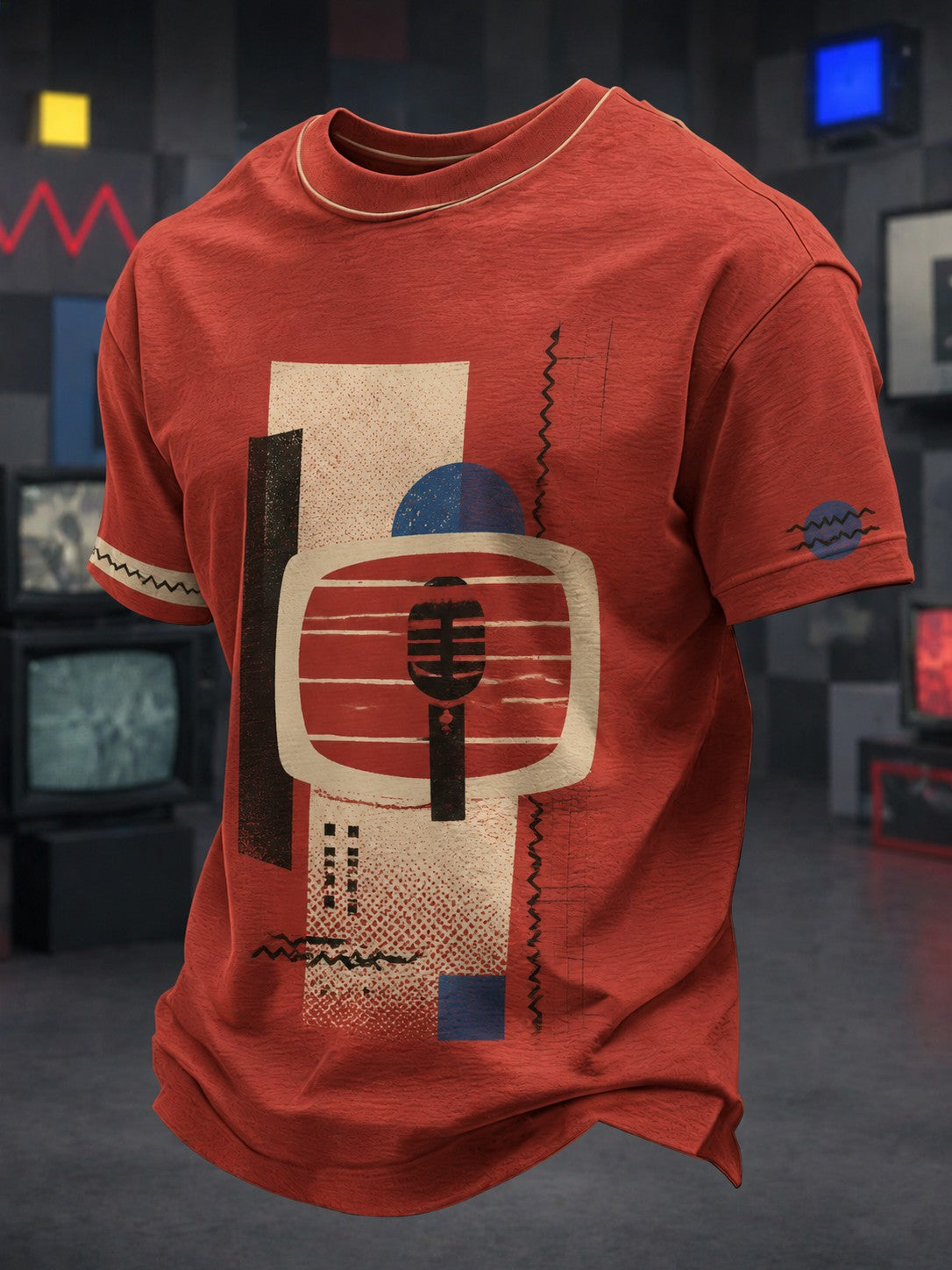 Herren-T-Shirt mit Motiv der Neuen Deutschen Welle