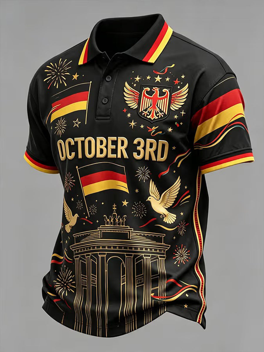 Herren-Tag der Deutschen Einheit-Print-Shirt