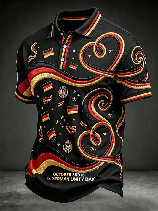 Herren-Tag der Deutschen Einheit-Print-Shirt