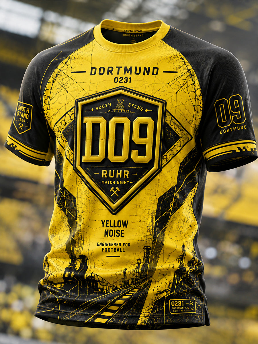 Herren-T-Shirt Dortmund mit kurzen Ärmeln