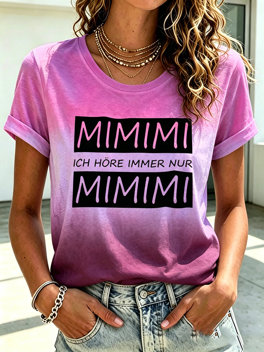 Frauen-T-Shirt mit witzigem deutschen Slogan-Print
