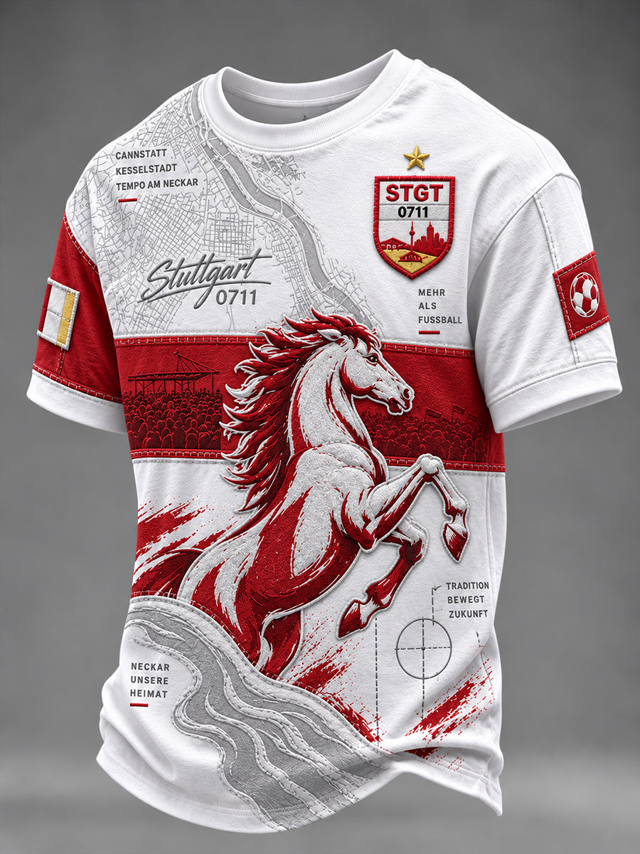 Herren-T-Shirt mit kurzen Ärmeln des VfB Stuttgart