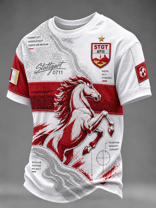 Herren-T-Shirt mit kurzen Ärmeln des