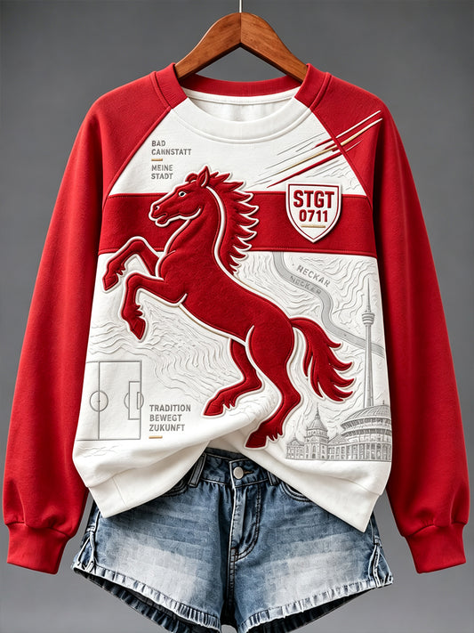 Damen-Sweatshirt mit Raglanärmeln vom