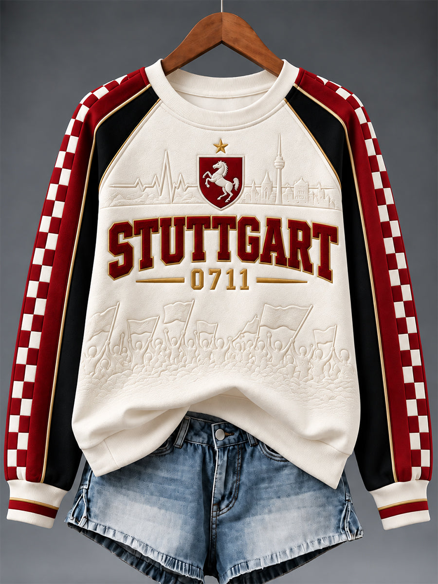 Damen-Sweatshirt mit Raglanärmeln vom VfB Stuttgart