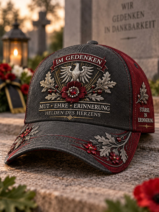 Unisex-Mütze mit denkmalhaften Veteranen-Prints