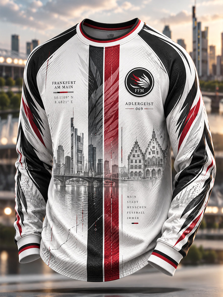 Herren-Eintracht-Frankfurt-Waffel-Longsleeve-T-Shirt