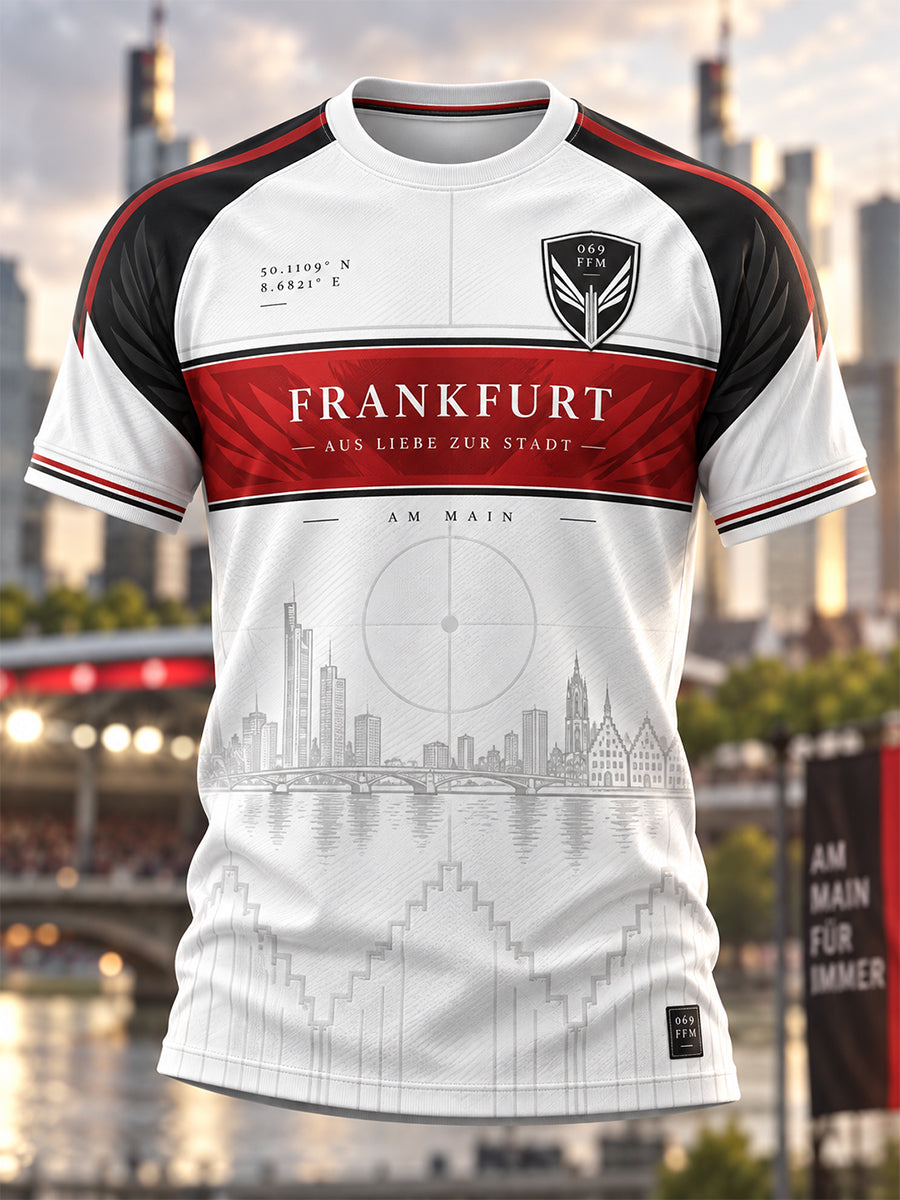 Herren-Eintracht-Frankfurt-T-Shirt mit kurzen Ärmeln