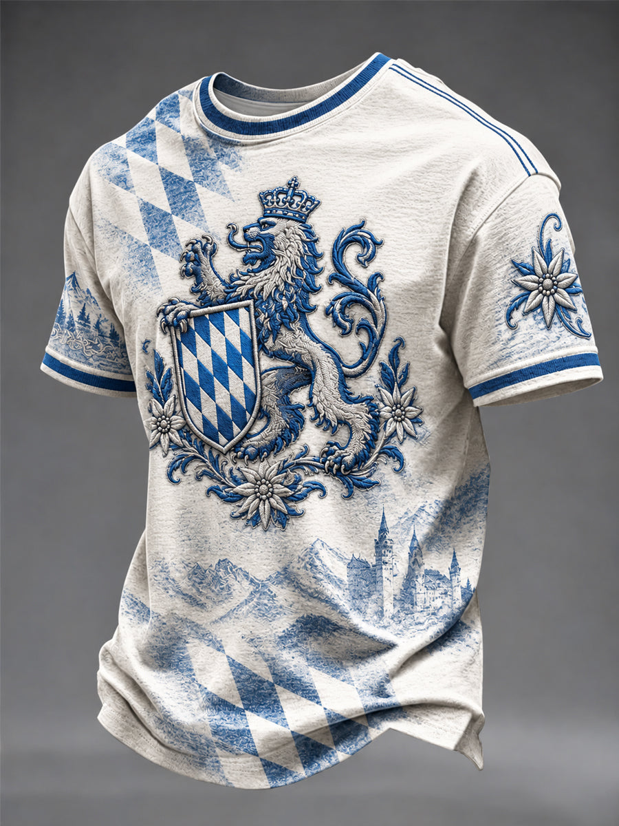 Herren-T-Shirt mit deutschem bayerischem Druck