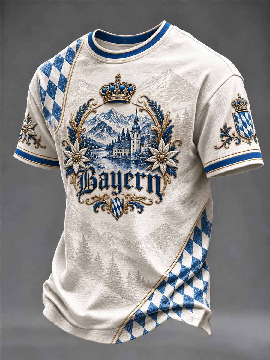 Herren-T-Shirt mit deutschem bayerischem Druck