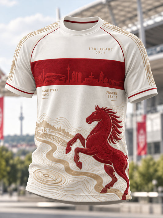 Herren-T-Shirt mit kurzen Ärmeln