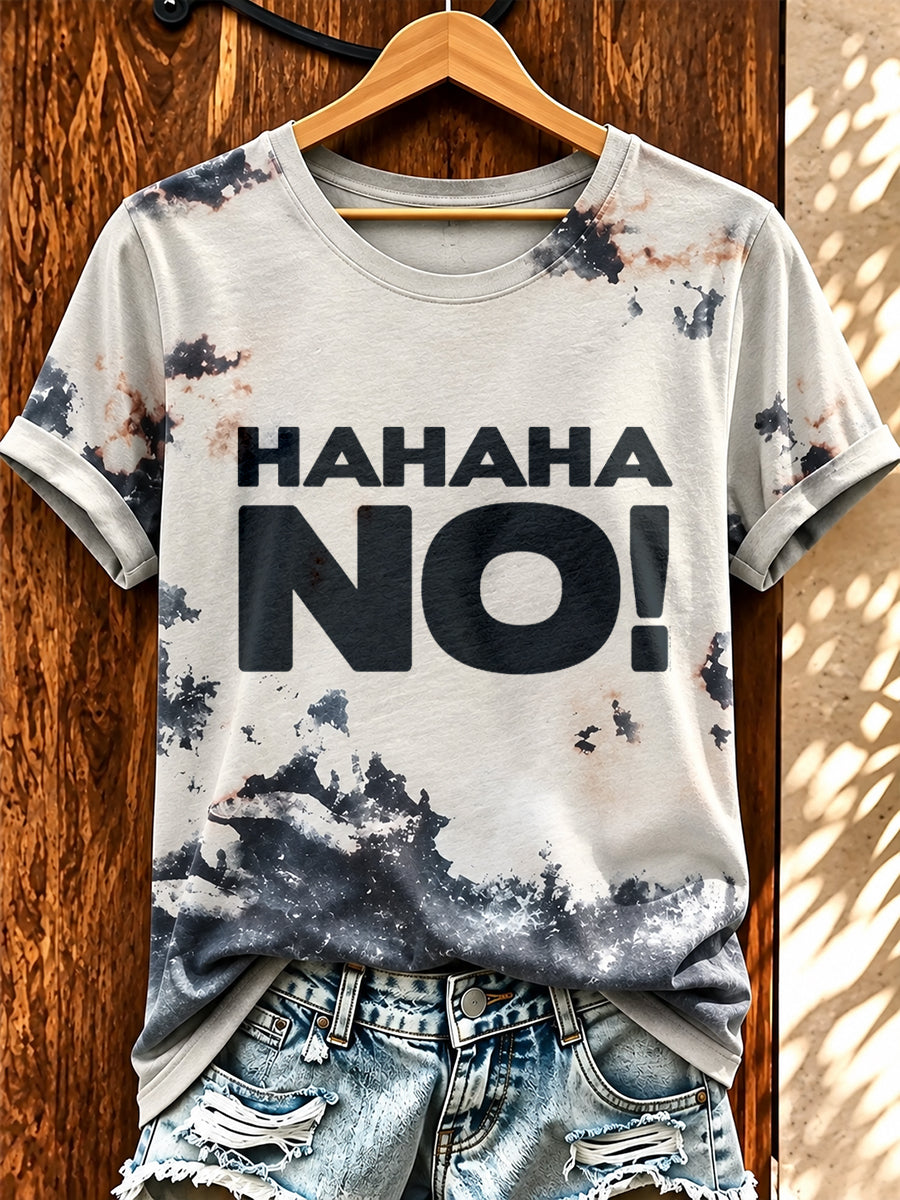 Frauen-T-Shirt mit witzigem deutschen Slogan-Print