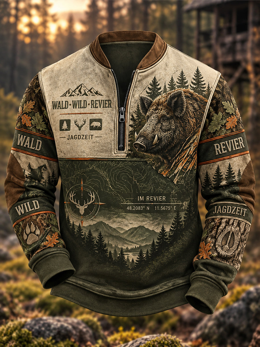 Herren-Hemd für die deutsche Jagdsaison, langärmlig
