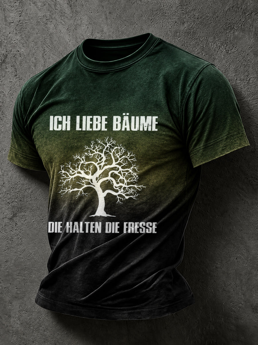 Lässiges Herren-T-Shirt mit witzigem Slogan-Print