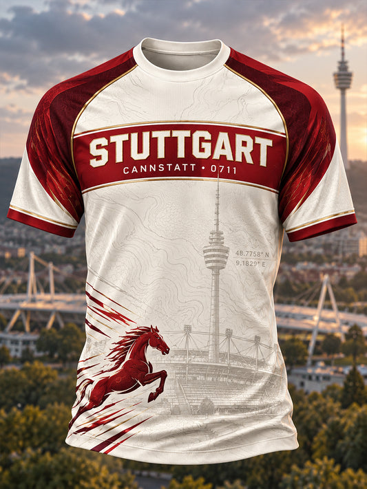 Herren-T-Shirt mit kurzen Ärmeln