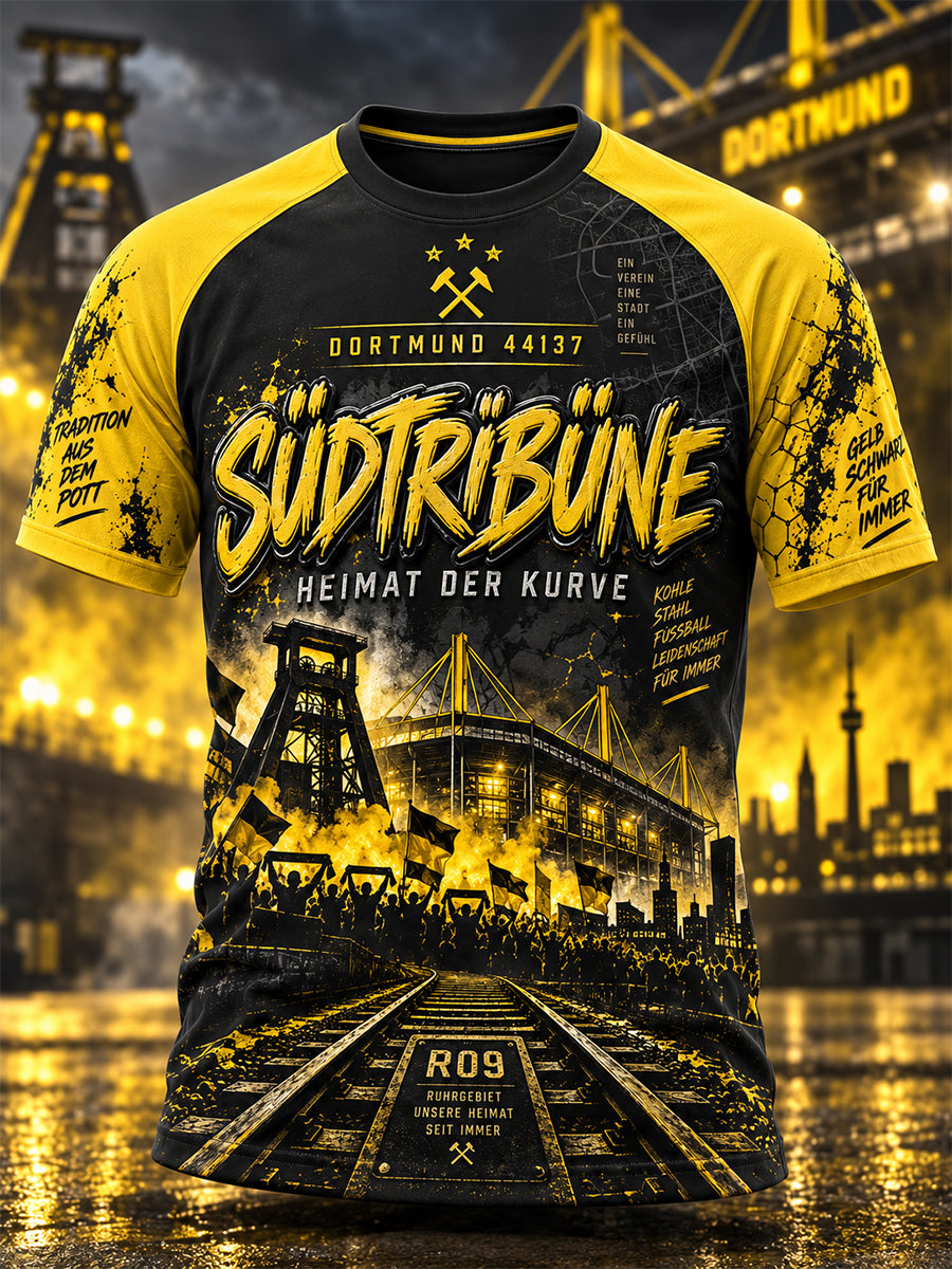 Herren-T-Shirt Dortmund mit kurzen Ärmeln