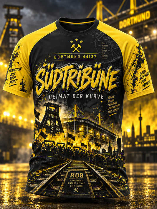 Herren-T-Shirt Dortmund mit kurzen Ärmeln