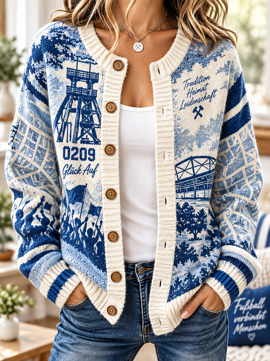 Damen-Strickjacke im Cardigan-Stil von Schalke