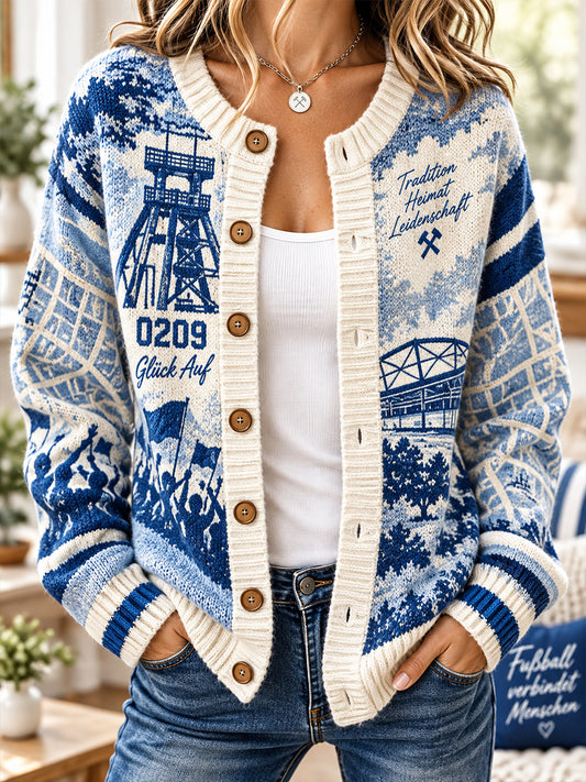 Damen-Strickjacke im Cardigan-Stil von Schalke