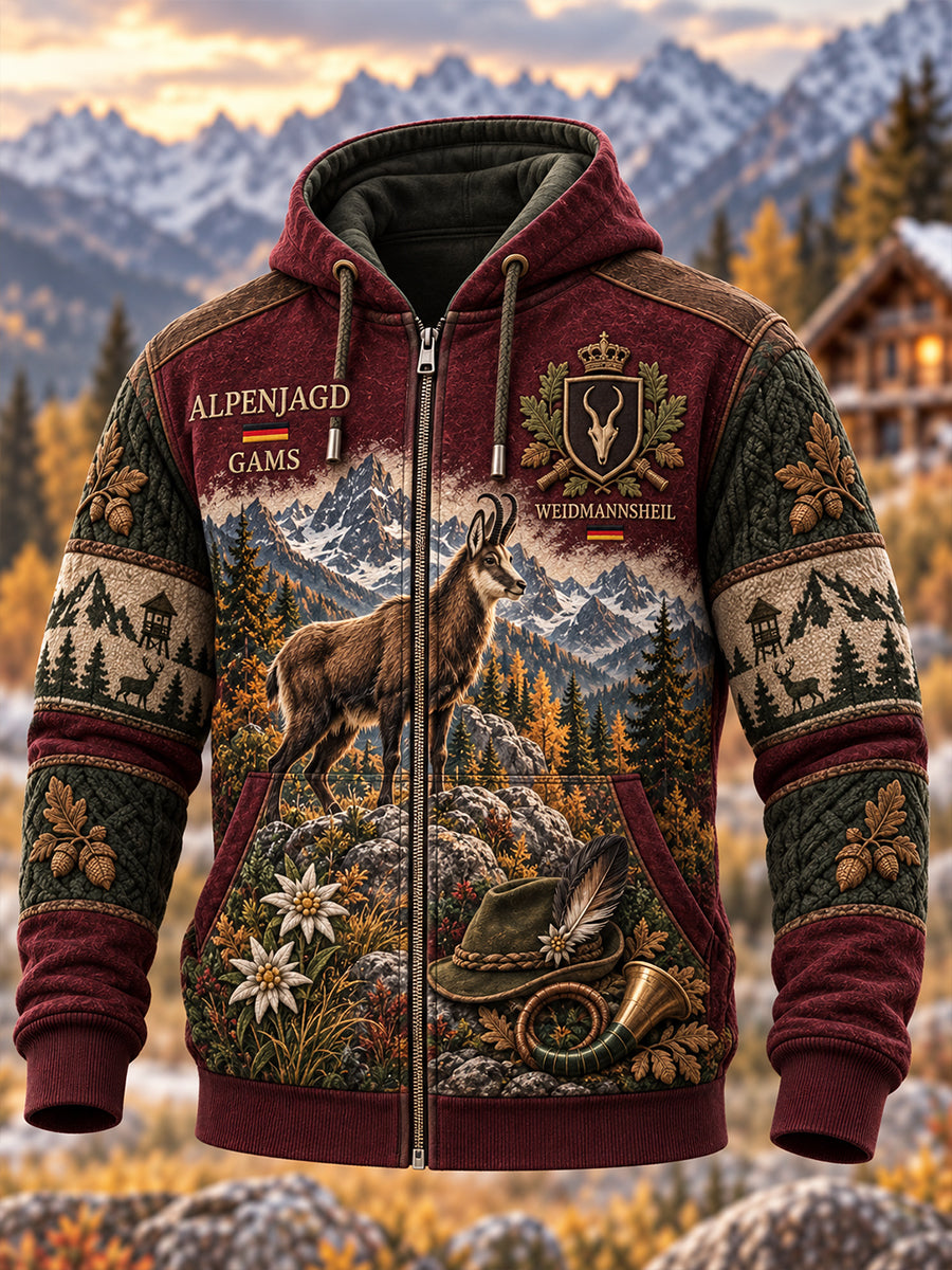 Herren-Kapuzenpullover mit Reißverschluss