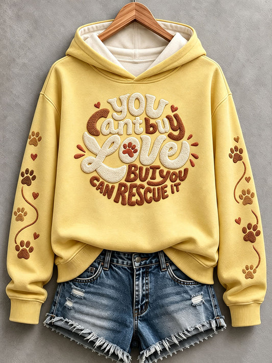 Damen-Sweatshirt mit Haustiermotiv zum „Adoptiere-einen-Hund“-Monat für Tierliebhaber