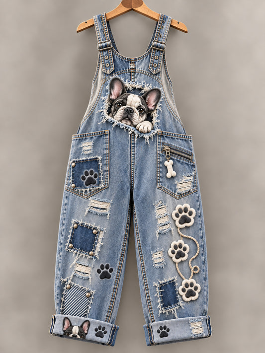 Lässige Damen-Overalls mit lustigem Tiermotiv-Druck