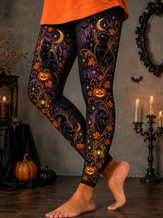 Frauen Halloween Katze Kunst Unterteile