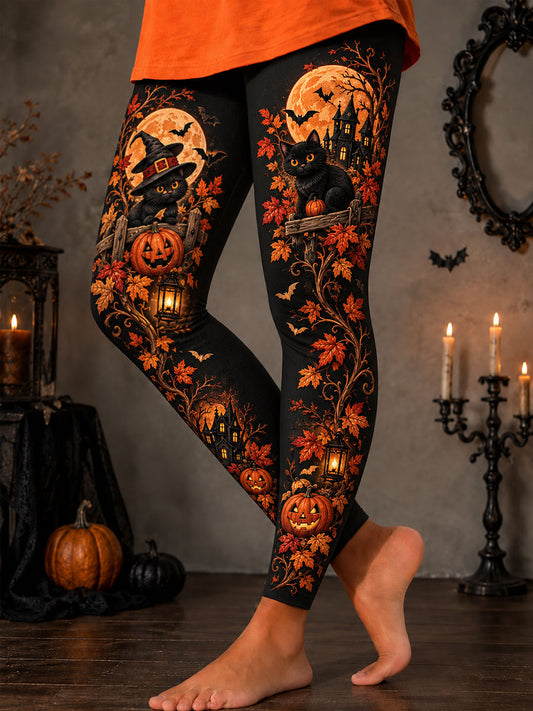 Damen-Halloween-Katzen-Design-Unterteile