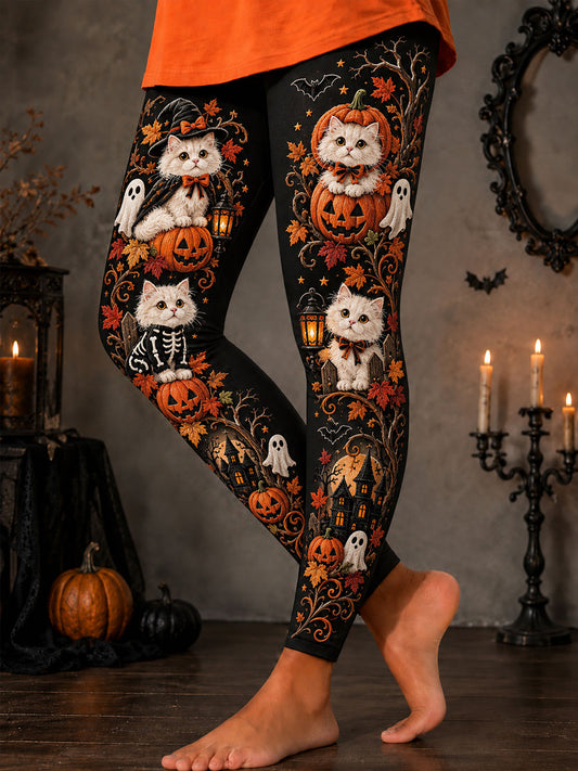 Damen-Halloween-Katzen-Design-Unterteile